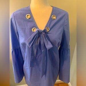 Michael Michael Kors blue tunic w/bell sleeves, S